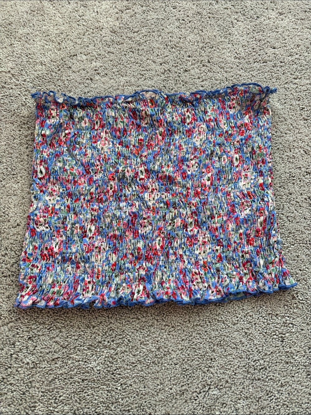 Floral Smocked Tube top – Multicolor